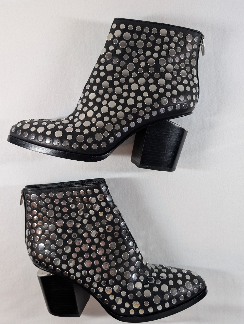 Alexander Wang Black Studded Ankle Boots - Women